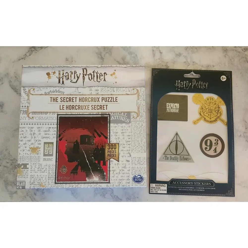 Harry Potter Gift Set 300 Piece Puzzle Secret Horcrux Accessory Stickers Pack